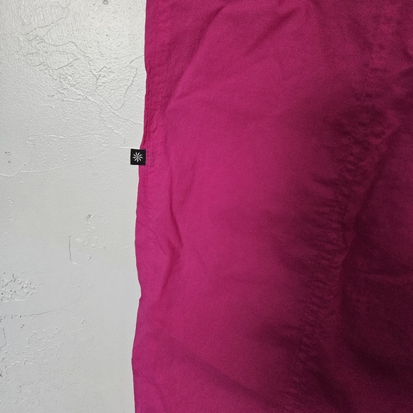 Athleta x Alicia Keys Women's 10 High Waist Utility Pink Track Cargo Pants Nylon - Picture 7 of 9